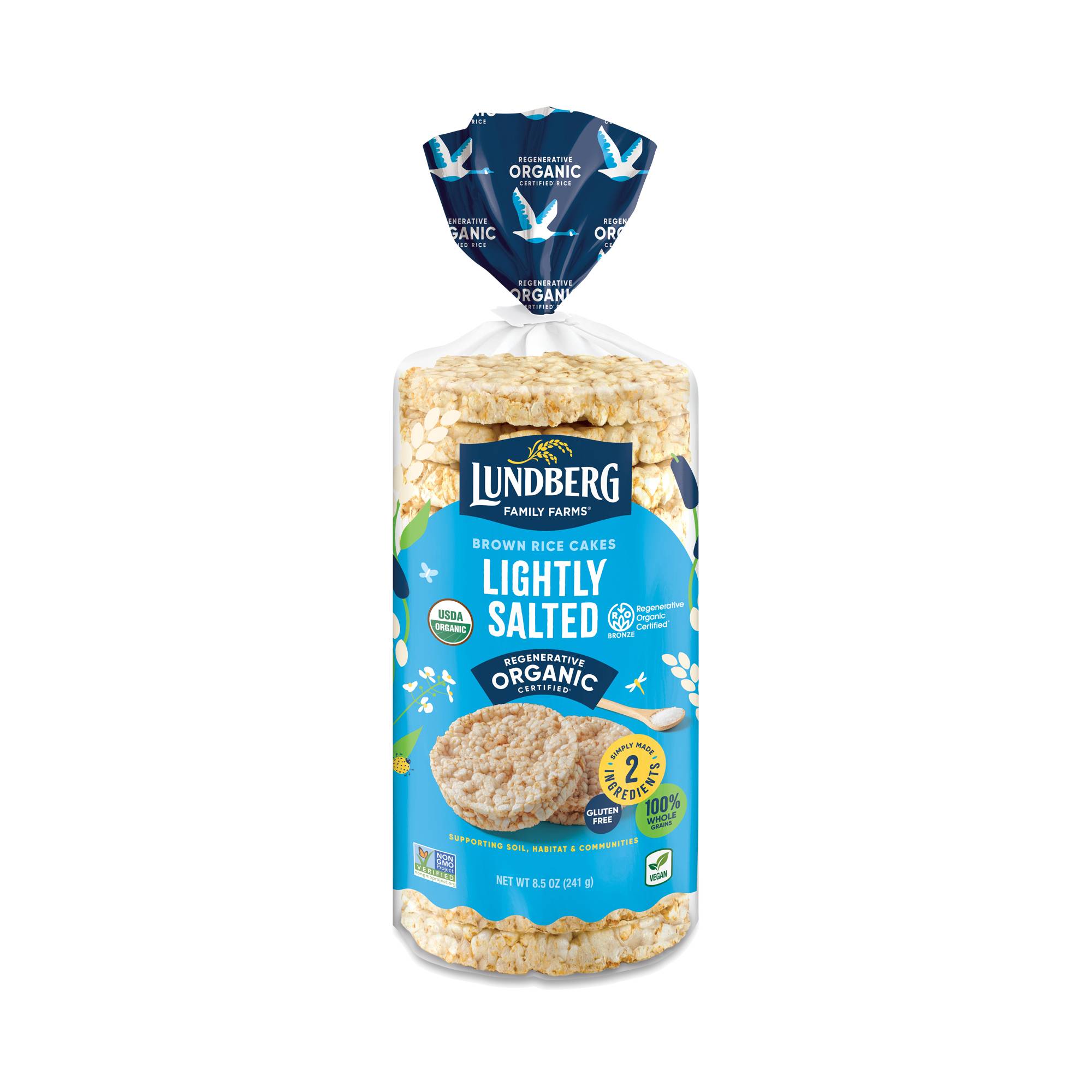 Organic Rice Cakes, Lightly Salted