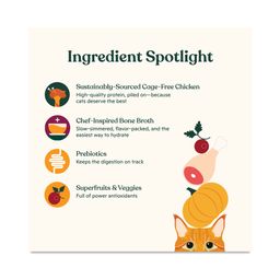 Bone Broth Infused Cat Kibble Cage-Free, Chicken & Pumpkin Recipe