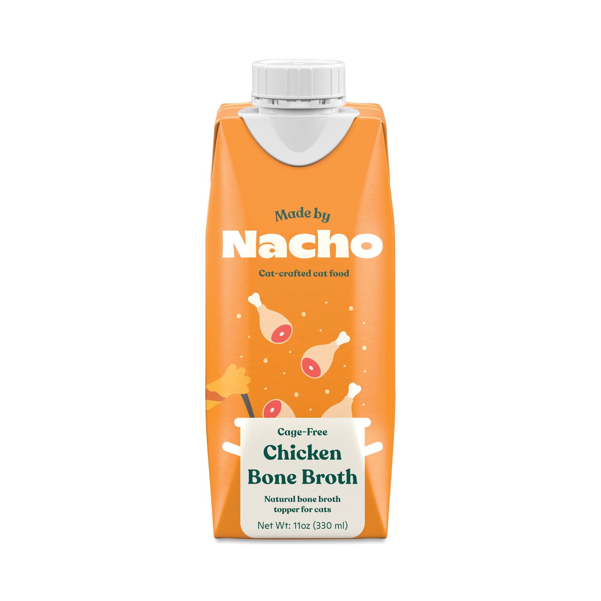 Cage-Free Chicken Bone Broth Topper for Cats