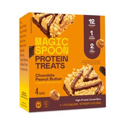 Protein Cereal Bar Treats, Chocolate Peanut Butter