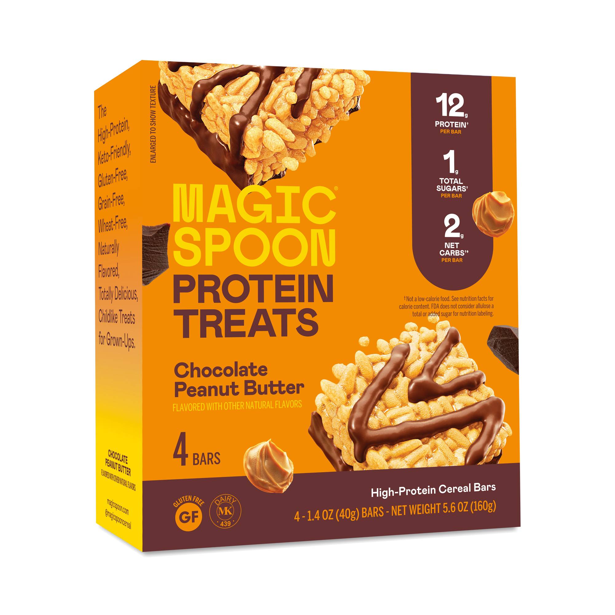 Protein Cereal Bar Treats, Chocolate Peanut Butter