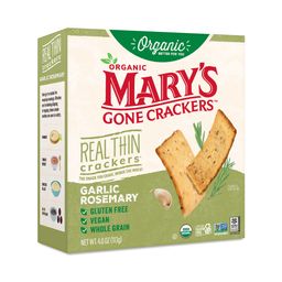 Organic Crackers, Garlic Rosemary Real Thin