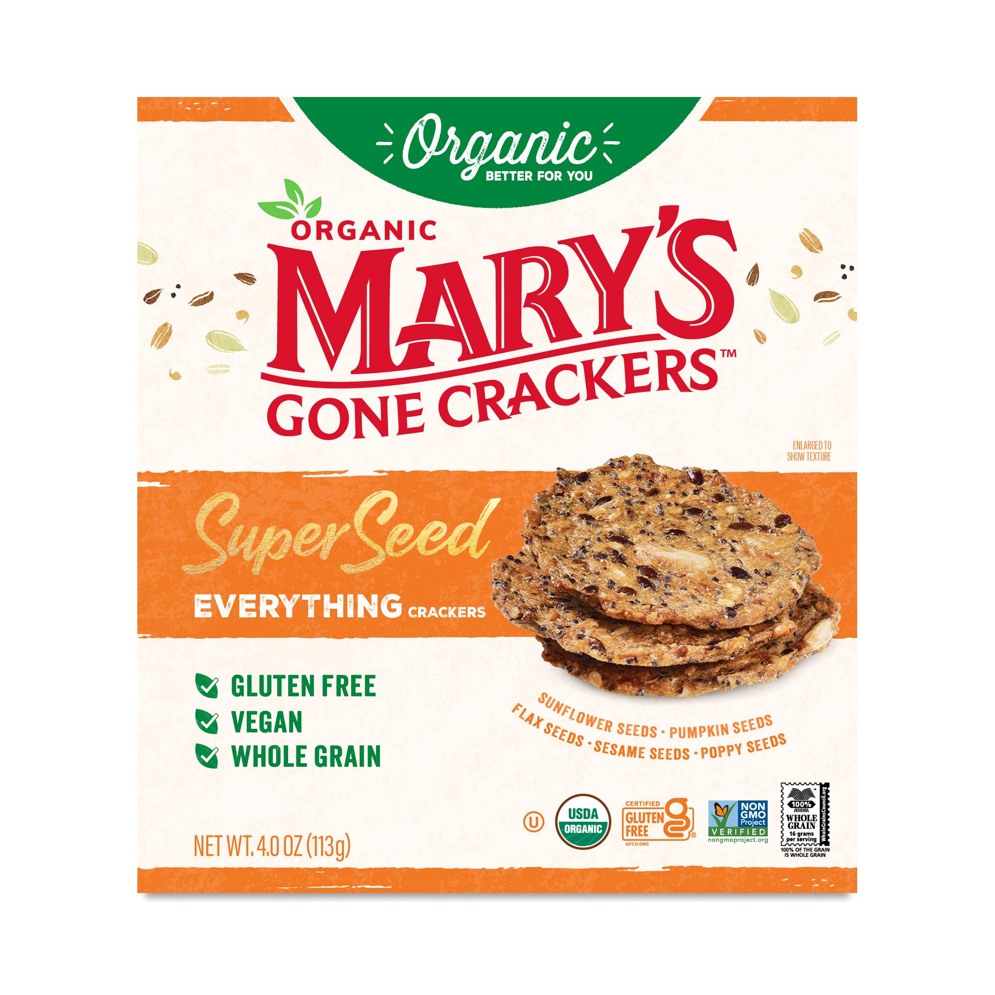 Organic Crackers, Super Seed Everything