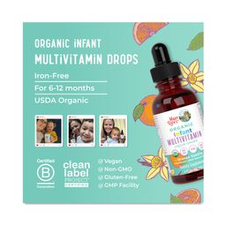 Infant Multivitamin Liquid Drops, Orange Vanilla