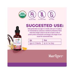 Infant Multivitamin with Iron Liquid Drops, Orange Vanilla