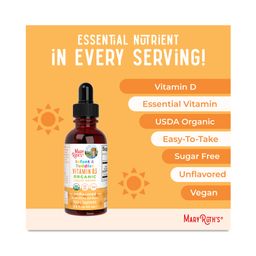 Infant & Toddler Organic Vitamin D3 Drops, Unflavored