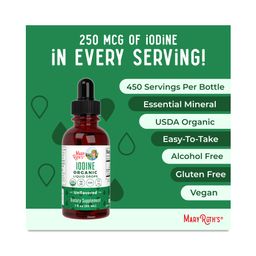 Iodine Organic Liquid Drops, Unflavored