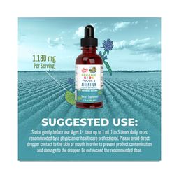 Kids Focus And Attention Drops, Org, 1 oz