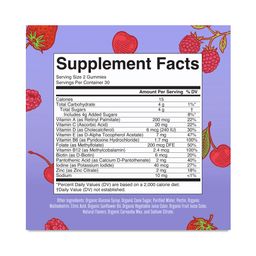 Kids Organic Multivitamin Gummies, Mixed Berry & Cherry