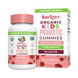 Kids Organic Probiotic Gummies, Strawberry