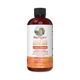 Liquid Morning Multivitamin & Hair Growth, Peach Mango
