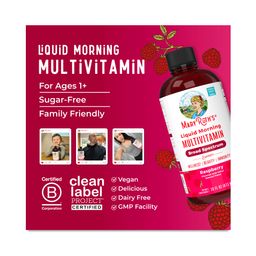 Morning Multivitamin Liquid, Raspberry, 15.22 oz