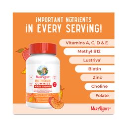 Multivitamin Gummies & Hair Growth, Peach Mango