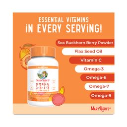 Omega 3-6-7-9 Gummies, Peach Mango Apricot, 120 ct