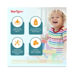 Organic Toddler Multivitamin Iron Liquid Drops, Orange Vanilla