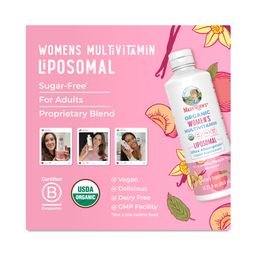 Organic Women's Multivitamin Liposomal, Vanilla Peach