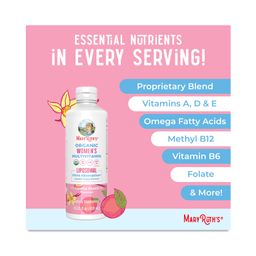 Organic Women's Multivitamin Liposomal, Vanilla Peach