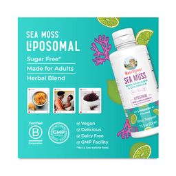 Sea Moss with Spirulina & Chlorella Liposomal, Limeade