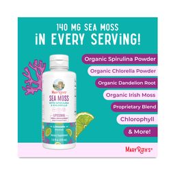 Sea Moss with Spirulina & Chlorella Liposomal, Limeade
