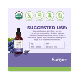 Toddler Iron Liquid Drops, Grape