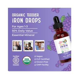 Toddler Iron Liquid Drops, Grape