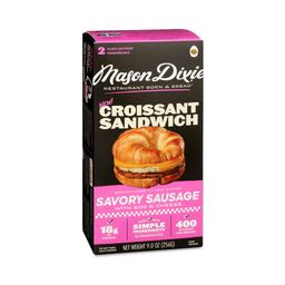Croissant Sandwich, Savory Sausage with Egg & Cheese