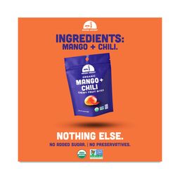 Organic Fruit Bites, Mango & Chili, Snack Pack