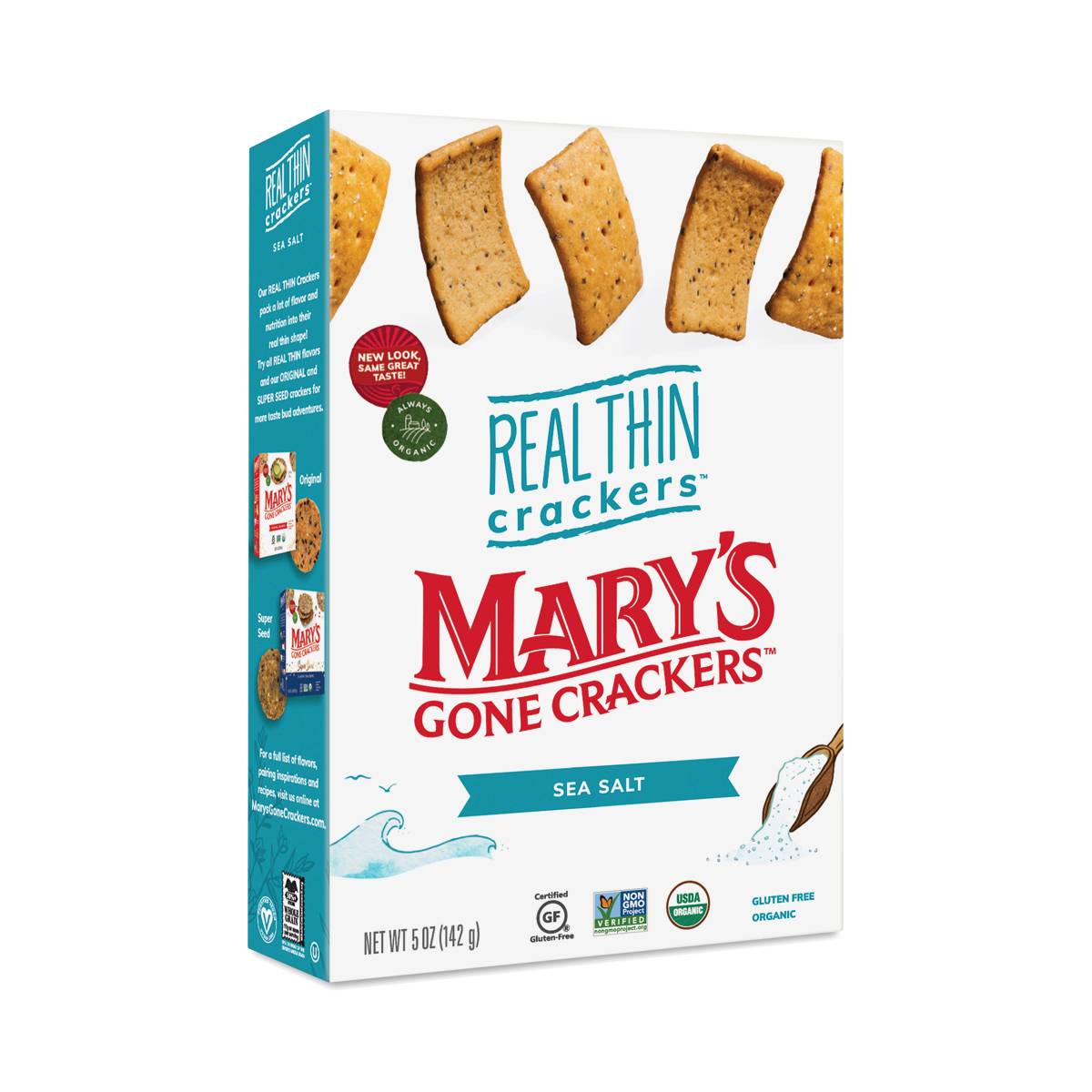 Mary's Gone Crackers Real Thin Sea Salt Crackers Thrive Market