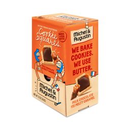 Cookie Squares, Milk Chocolate & Melty Caramel, Snack Pack