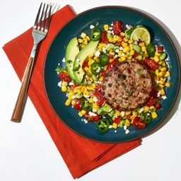 Chicken Burger Patties, Queso Fresco & Jalapeno