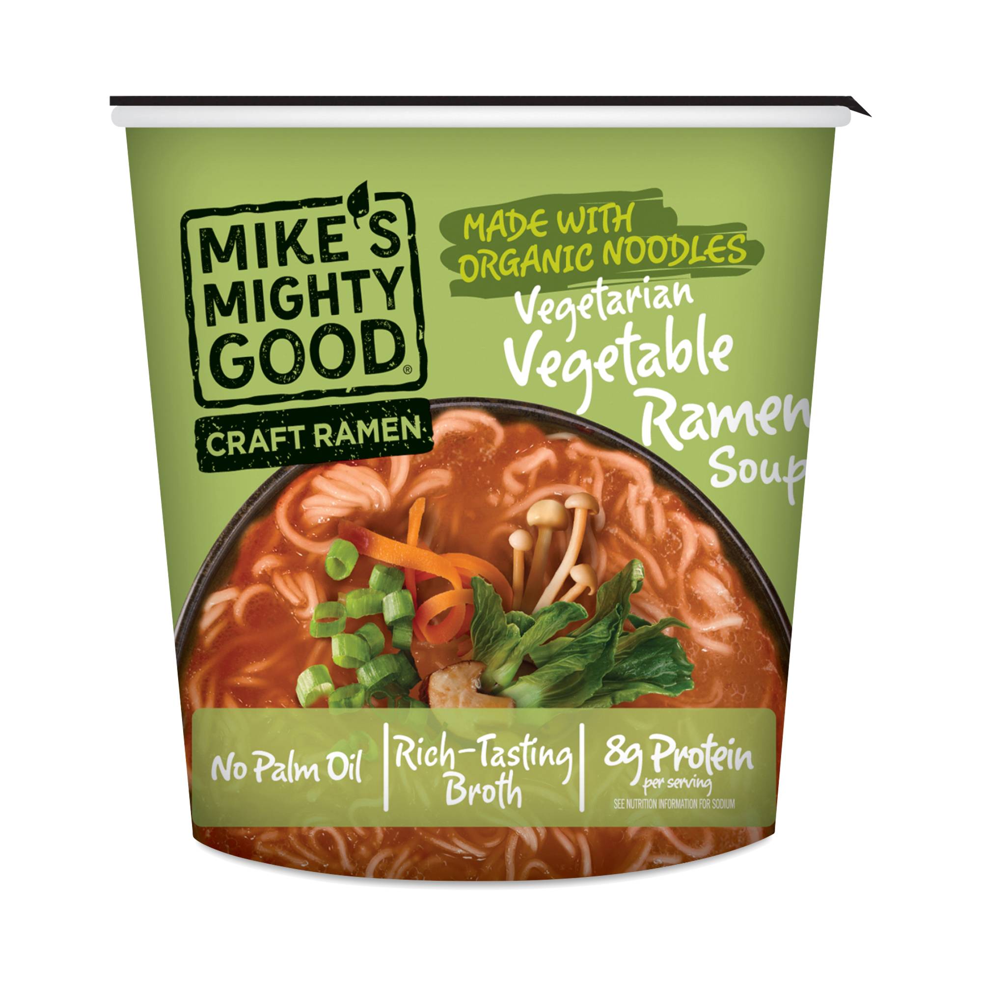 Ramen Soup Cup Made with Organic Noodles, Vegetarian Vegetable