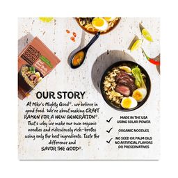 Ramen Soup Pack Made with Organic Noodles, Beef Bone Broth
