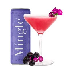 Mocktail, Blackberry Hibiscus Bellini