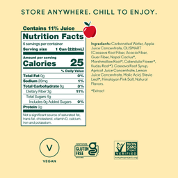 Prebiotic Soda Minis, Crisp Apple