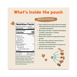 Nutty Puffs, Mixed Nut Butter & Cinnamon