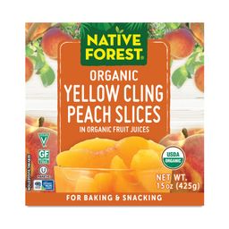 Organic Yellow Cling Peach Slices