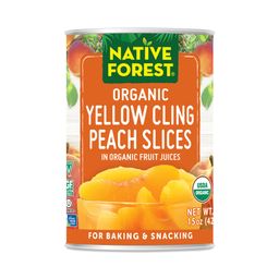 Organic Yellow Cling Peach Slices