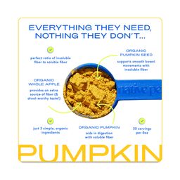 Organic Pumpkin Powder for Dogs, Fiber Supplement & Diarrhea Relief
