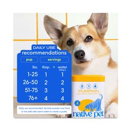 Organic Pumpkin Powder for Dogs, Fiber Supplement & Diarrhea Relief