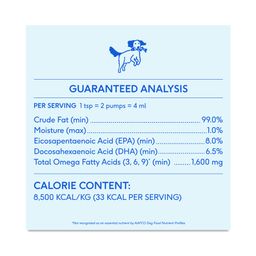 Wild Caught 100% Sockeye Salmon Oil, Skin & Coat Supplement for Dogs & Cats