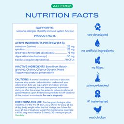 Allergy & Immune Chews, Allergy Relief Supplement for Dogs