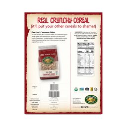 Organic Flax Plus Cereal, Cinnamon Flakes