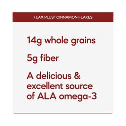Organic Flax Plus Cereal, Cinnamon Flakes