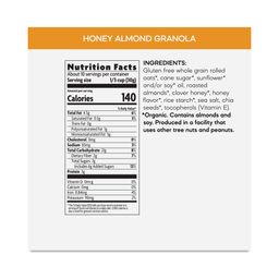 Organic Honey Almond Gluten Free Granola