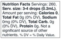 Liquid Monk Fruit Sweetener Extract Drops, Original