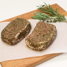 Boneless Pork Loin Chops, Herb & Cracked Mustard Seed