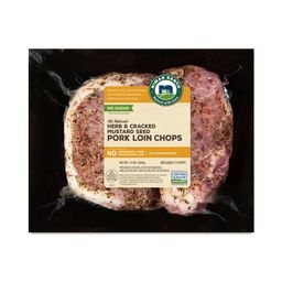 Boneless Pork Loin Chops, Herb & Cracked Mustard Seed