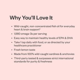 Liquid Omega 3, Lemon