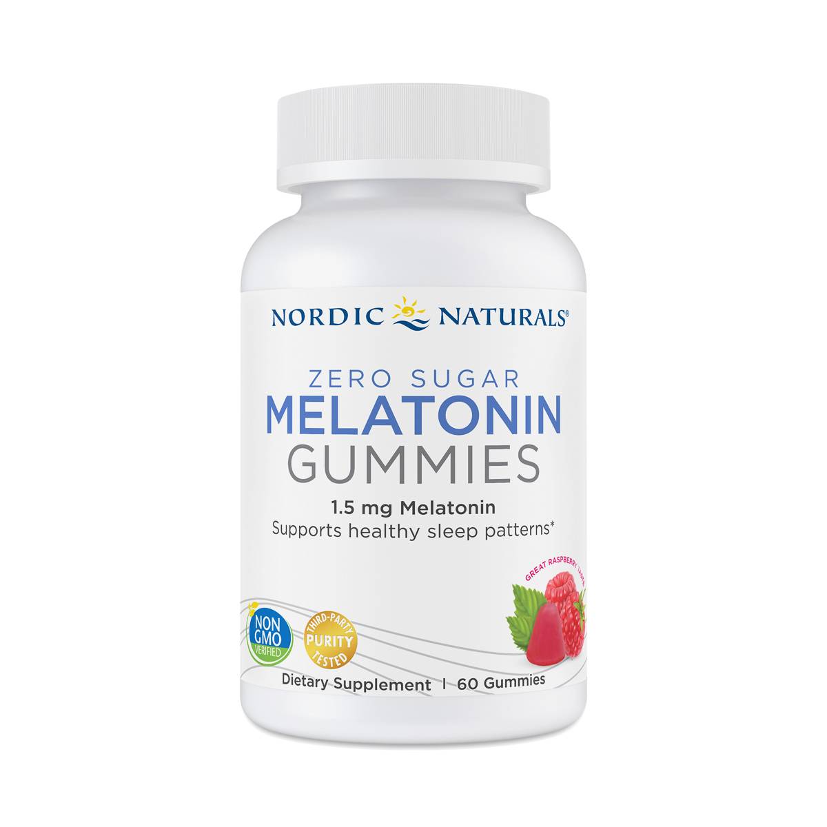 Zero Sugar Melatonin Gummies, Raspberry