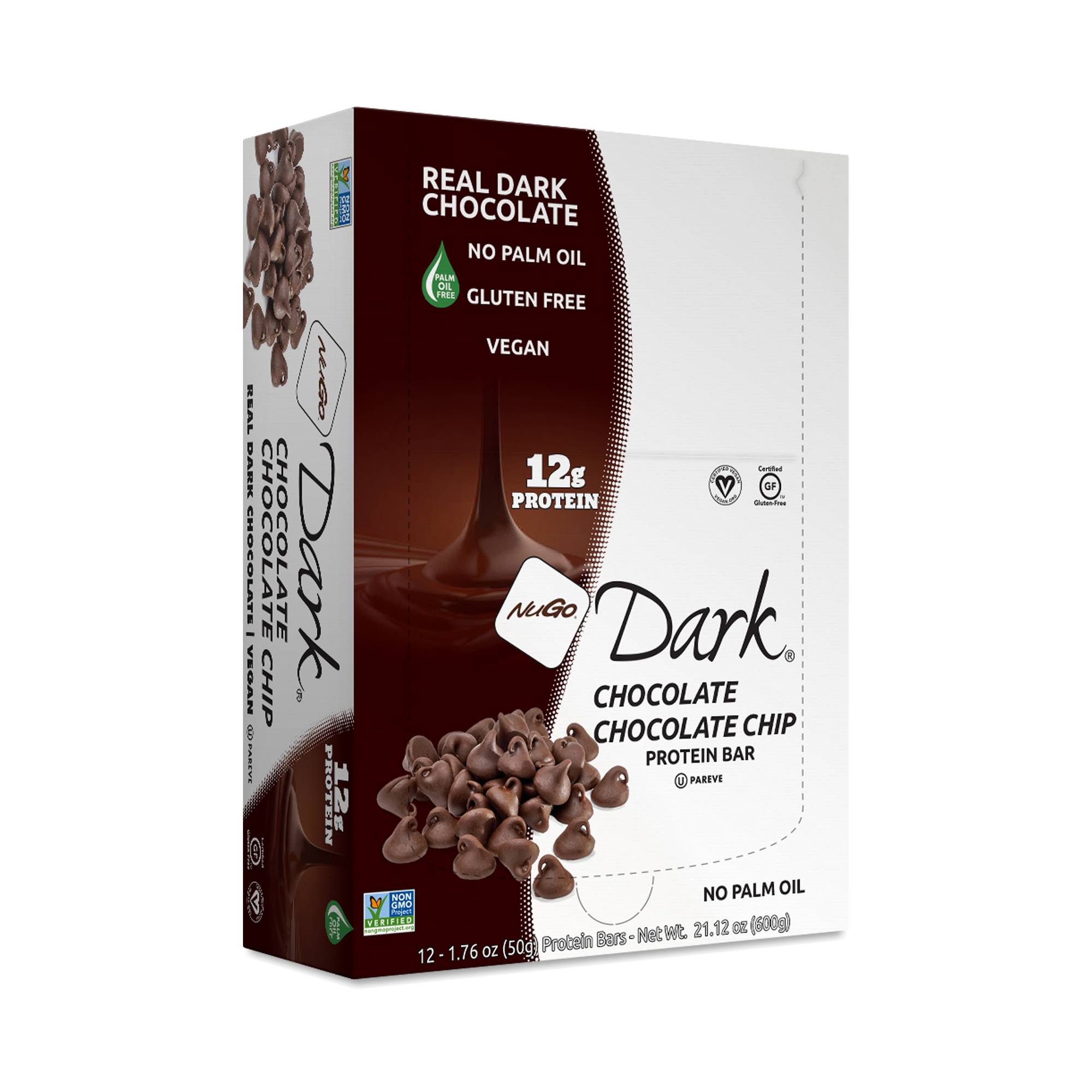 Dark Chocolate Chocolate Chip Protein Bars